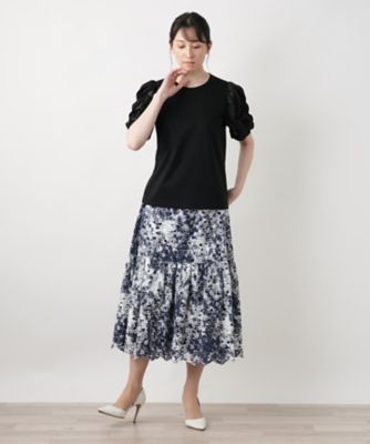 【店舗人気】バルーンスリーブ切替カットソー