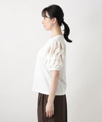 【店舗人気】バルーンスリーブ切替カットソー