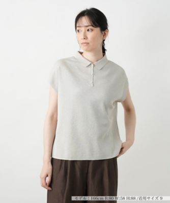 ＜BOURGE (Women)＞【店舗人気】ラメニットポロシャツ