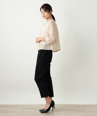 ノーカラージャケット【Ｌｅｉｌｉａｎ　ＷＨＩＴＥ　ＬＡＢＥＬ】