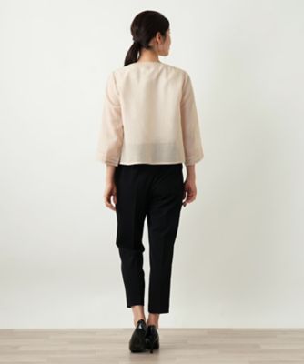 ノーカラージャケット【Ｌｅｉｌｉａｎ　ＷＨＩＴＥ　ＬＡＢＥＬ】