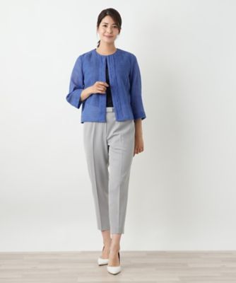 ノーカラージャケット【Ｌｅｉｌｉａｎ　ＷＨＩＴＥ　ＬＡＢＥＬ】