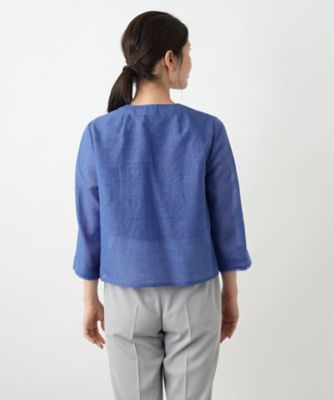 ノーカラージャケット【Ｌｅｉｌｉａｎ　ＷＨＩＴＥ　ＬＡＢＥＬ】
