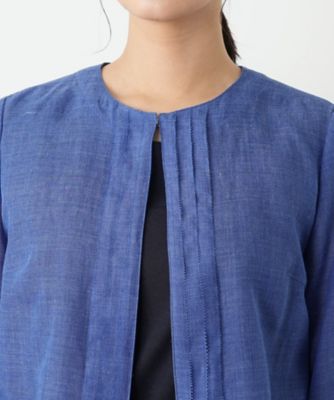 ノーカラージャケット【Ｌｅｉｌｉａｎ　ＷＨＩＴＥ　ＬＡＢＥＬ】