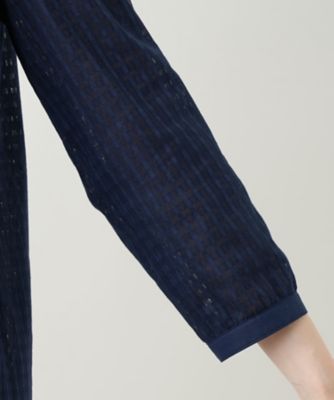 シアーチェックブラウス【Ｌｅｉｌｉａｎ　ＷＨＩＴＥ　ＬＡＢＥＬ】