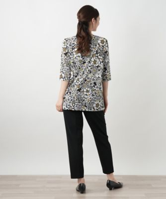 フラワープリントカットソー【Ｌｅｉｌｉａｎ　ＷＨＩＴＥ　ＬＡＢＥＬ】