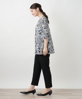 フラワープリントカットソー【Ｌｅｉｌｉａｎ　ＷＨＩＴＥ　ＬＡＢＥＬ】