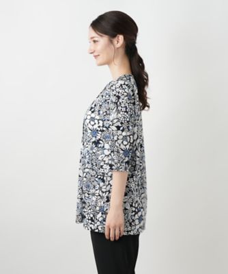 フラワープリントカットソー【Ｌｅｉｌｉａｎ　ＷＨＩＴＥ　ＬＡＢＥＬ】