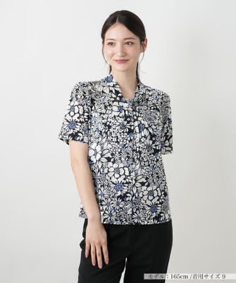 ＜Leilian (Women)＞フラワープリントカットソー【Ｌｅｉｌｉａｎ　ＷＨＩＴＥ　ＬＡＢＥＬ】