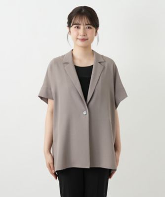 ドロップショルダージャケット【Leilian WHITE