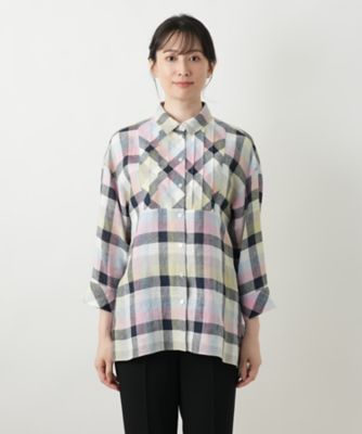 チェックブラウス【Ｌｅｉｌｉａｎ　ＷＨＩＴＥ　ＬＡＢＥＬ】