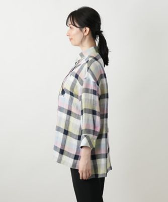 チェックブラウス【Ｌｅｉｌｉａｎ　ＷＨＩＴＥ　ＬＡＢＥＬ】
