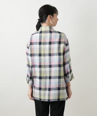 チェックブラウス【Ｌｅｉｌｉａｎ　ＷＨＩＴＥ　ＬＡＢＥＬ】