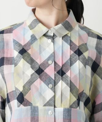 チェックブラウス【Ｌｅｉｌｉａｎ　ＷＨＩＴＥ　ＬＡＢＥＬ】