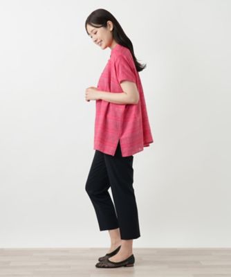 シアーチェックブラウス【Ｌｅｉｌｉａｎ　ＷＨＩＴＥ　ＬＡＢＥＬ】