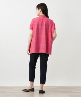 シアーチェックブラウス【Ｌｅｉｌｉａｎ　ＷＨＩＴＥ　ＬＡＢＥＬ】