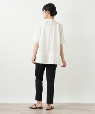 レースブラウス【Ｌｅｉｌｉａｎ　ＷＨＩＴＥ　ＬＡＢＥＬ】