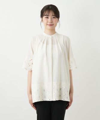 レースブラウス【Ｌｅｉｌｉａｎ　ＷＨＩＴＥ　ＬＡＢＥＬ】