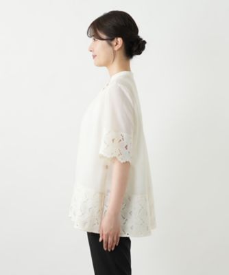 レースブラウス【Ｌｅｉｌｉａｎ　ＷＨＩＴＥ　ＬＡＢＥＬ】
