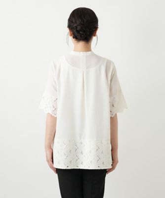 レースブラウス【Ｌｅｉｌｉａｎ　ＷＨＩＴＥ　ＬＡＢＥＬ】