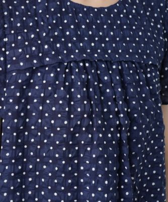 ドットギャザーブラウス【Ｌｅｉｌｉａｎ　ＷＨＩＴＥ　ＬＡＢＥＬ】
