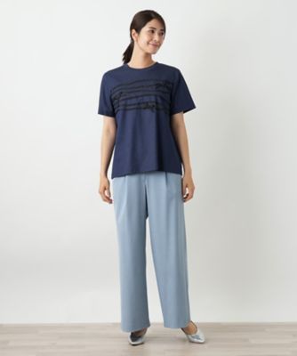 リボンクルーネックカットソー【Ｌｅｉｌｉａｎ　ＷＨＩＴＥ　ＬＡＢＥＬ】