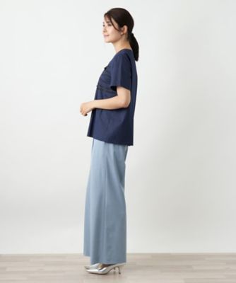 リボンクルーネックカットソー【Ｌｅｉｌｉａｎ　ＷＨＩＴＥ　ＬＡＢＥＬ】