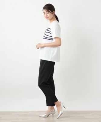 リボンクルーネックカットソー【Ｌｅｉｌｉａｎ　ＷＨＩＴＥ　ＬＡＢＥＬ】