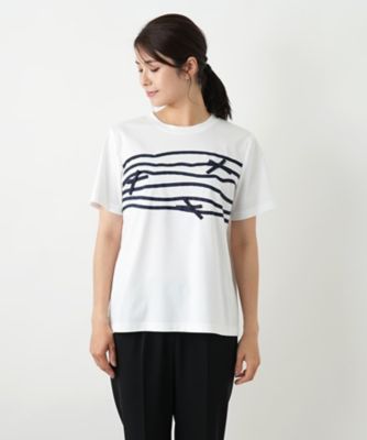 リボンクルーネックカットソー【Ｌｅｉｌｉａｎ　ＷＨＩＴＥ　ＬＡＢＥＬ】