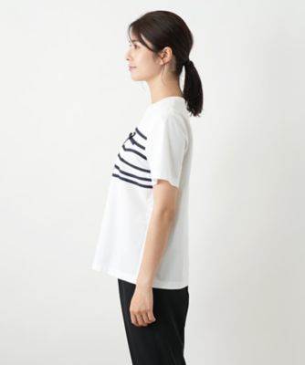 リボンクルーネックカットソー【Ｌｅｉｌｉａｎ　ＷＨＩＴＥ　ＬＡＢＥＬ】