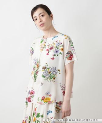 ＜BOURGE (Women)＞フラワー柄ブラウス