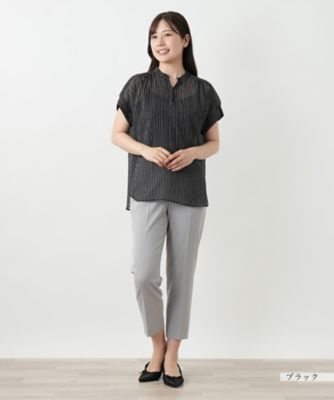 ストライプブラウス【Ｌｅｉｌｉａｎ　ＷＨＩＴＥ　ＬＡＢＥＬ】