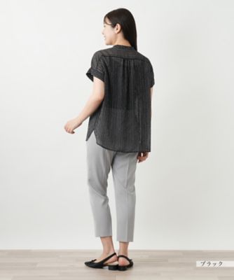 ストライプブラウス【Ｌｅｉｌｉａｎ　ＷＨＩＴＥ　ＬＡＢＥＬ】