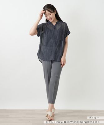ストライプブラウス【Ｌｅｉｌｉａｎ　ＷＨＩＴＥ　ＬＡＢＥＬ】