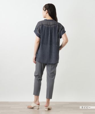 ストライプブラウス【Ｌｅｉｌｉａｎ　ＷＨＩＴＥ　ＬＡＢＥＬ】