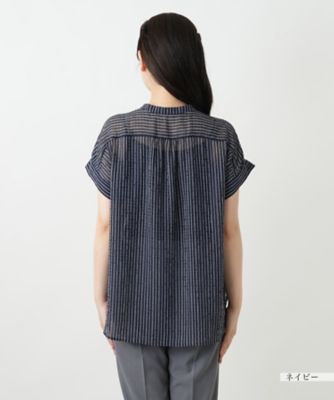 ストライプブラウス【Ｌｅｉｌｉａｎ　ＷＨＩＴＥ　ＬＡＢＥＬ】
