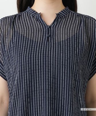 ストライプブラウス【Ｌｅｉｌｉａｎ　ＷＨＩＴＥ　ＬＡＢＥＬ】