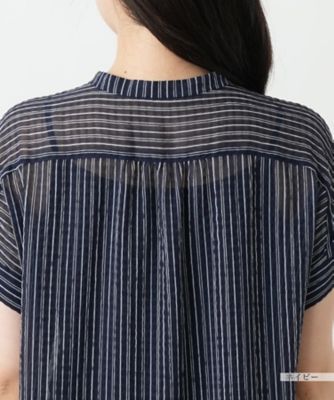 ストライプブラウス【Ｌｅｉｌｉａｎ　ＷＨＩＴＥ　ＬＡＢＥＬ】