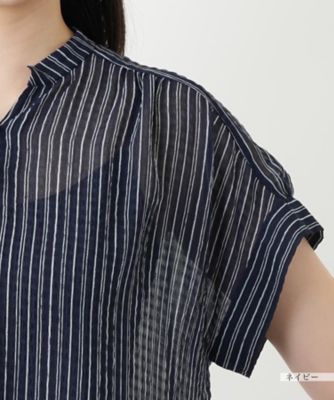 ストライプブラウス【Ｌｅｉｌｉａｎ　ＷＨＩＴＥ　ＬＡＢＥＬ】