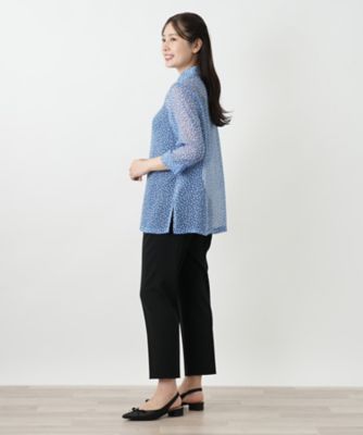 プリントブラウス【Ｌｅｉｌｉａｎ　ＷＨＩＴＥ　ＬＡＢＥＬ】