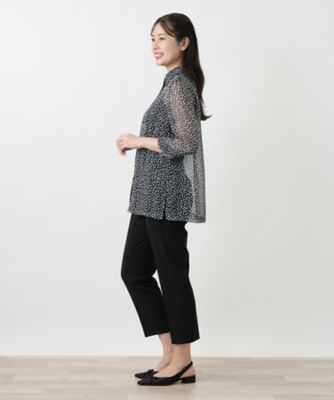 プリントブラウス【Ｌｅｉｌｉａｎ　ＷＨＩＴＥ　ＬＡＢＥＬ】