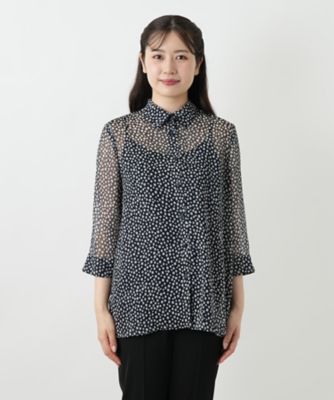 プリントブラウス【Ｌｅｉｌｉａｎ　ＷＨＩＴＥ　ＬＡＢＥＬ】