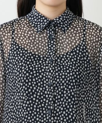 プリントブラウス【Ｌｅｉｌｉａｎ　ＷＨＩＴＥ　ＬＡＢＥＬ】
