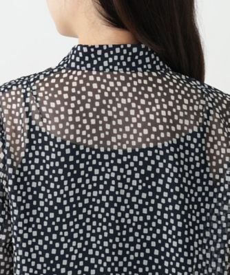プリントブラウス【Ｌｅｉｌｉａｎ　ＷＨＩＴＥ　ＬＡＢＥＬ】