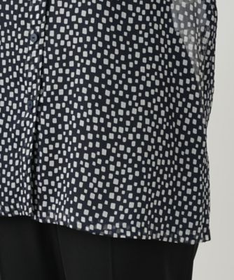 プリントブラウス【Ｌｅｉｌｉａｎ　ＷＨＩＴＥ　ＬＡＢＥＬ】