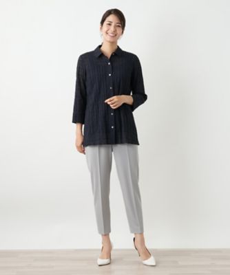 七分袖ブラウス【Ｌｅｉｌｉａｎ　ＷＨＩＴＥ　ＬＡＢＥＬ】