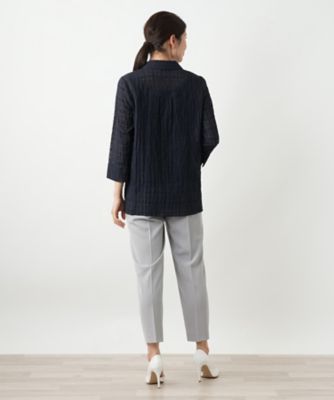 七分袖ブラウス【Ｌｅｉｌｉａｎ　ＷＨＩＴＥ　ＬＡＢＥＬ】