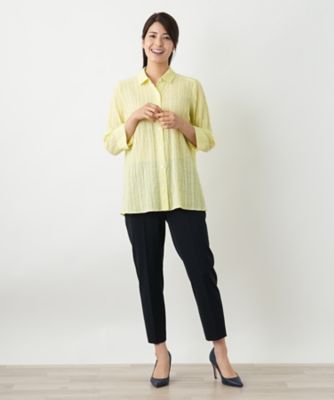 七分袖ブラウス【Ｌｅｉｌｉａｎ　ＷＨＩＴＥ　ＬＡＢＥＬ】