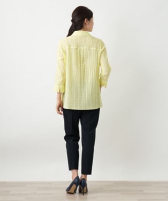 七分袖ブラウス【Ｌｅｉｌｉａｎ　ＷＨＩＴＥ　ＬＡＢＥＬ】