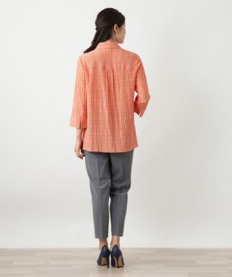 七分袖ブラウス【Ｌｅｉｌｉａｎ　ＷＨＩＴＥ　ＬＡＢＥＬ】
